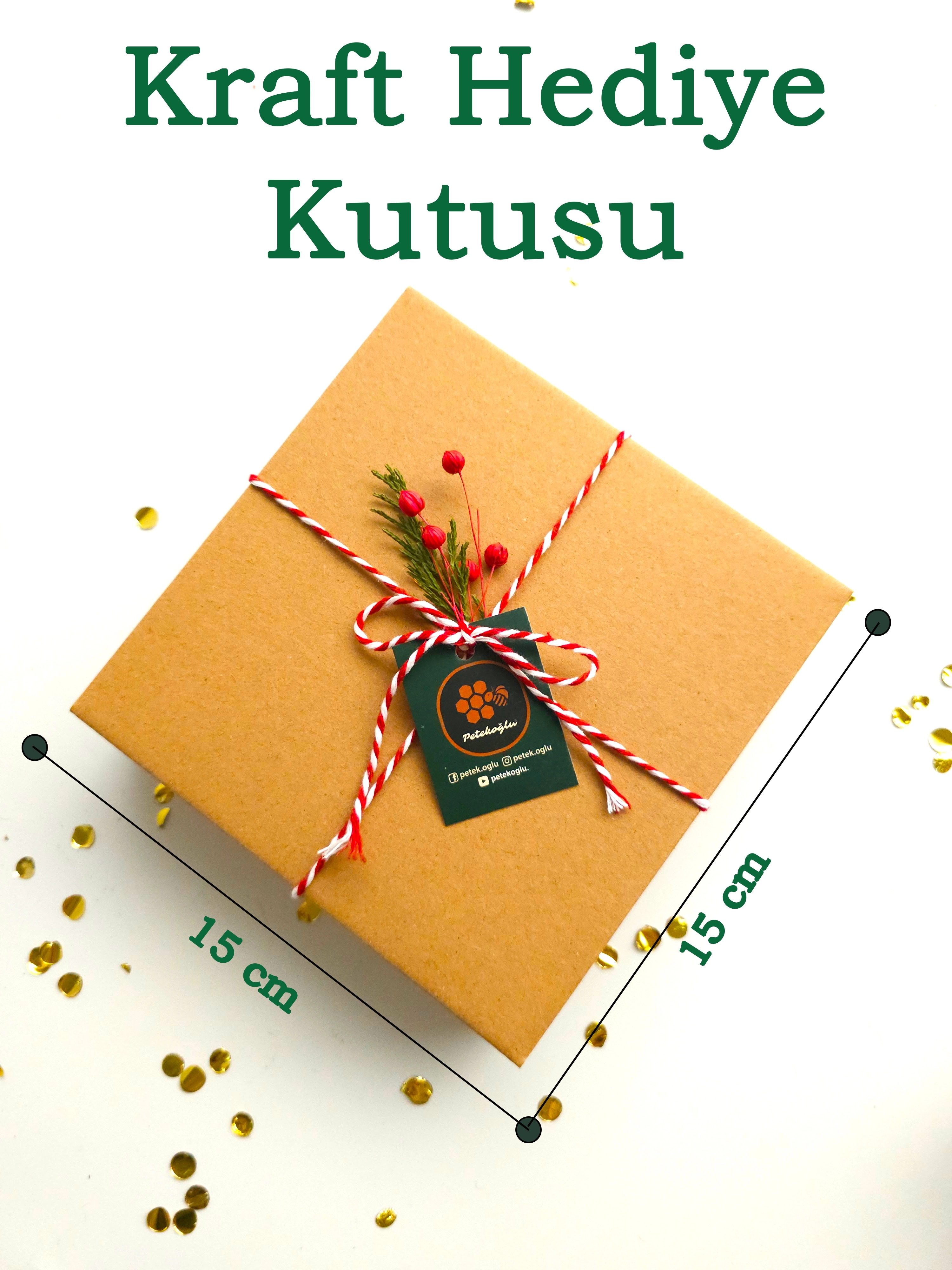 Doğal Balmumu Mum (Beeswax Candle) Yeni Yıl ve Yılbaşı Hediye Kutusu – 3’lü El Yapımı Dekoratif Set