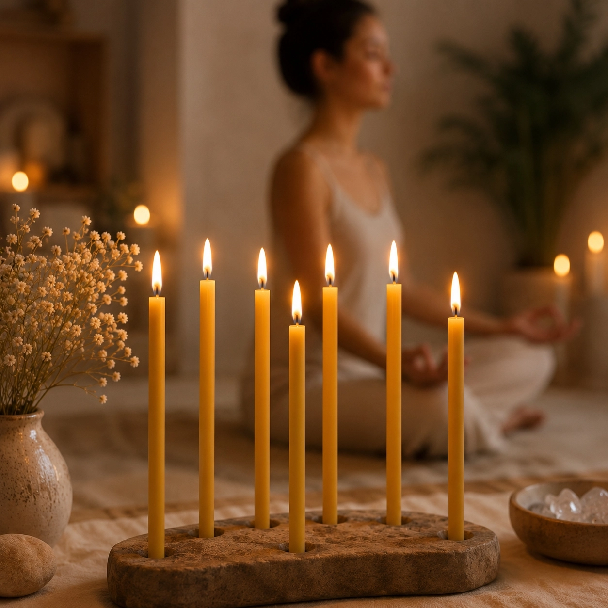 35’li Doğal Sarı Balmumu Mum – 25 Dakika Meditasyon ve Ritüel Mumu 10 cm – Pasta, Doğum Günü, Nişan ve Düğün