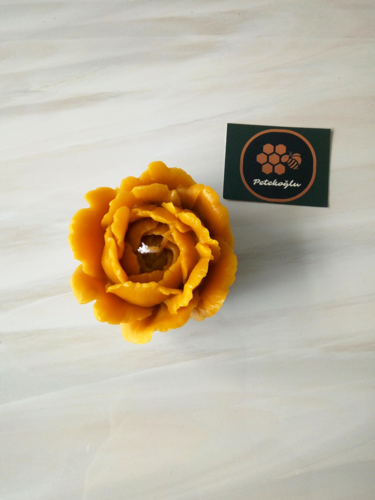 Petekoğlu Doğal Petek Balmumu Mum Lavanta Süslü Sarma Ve Dökme Açmış Gül Seti Bal Mumu Beeswax Candl