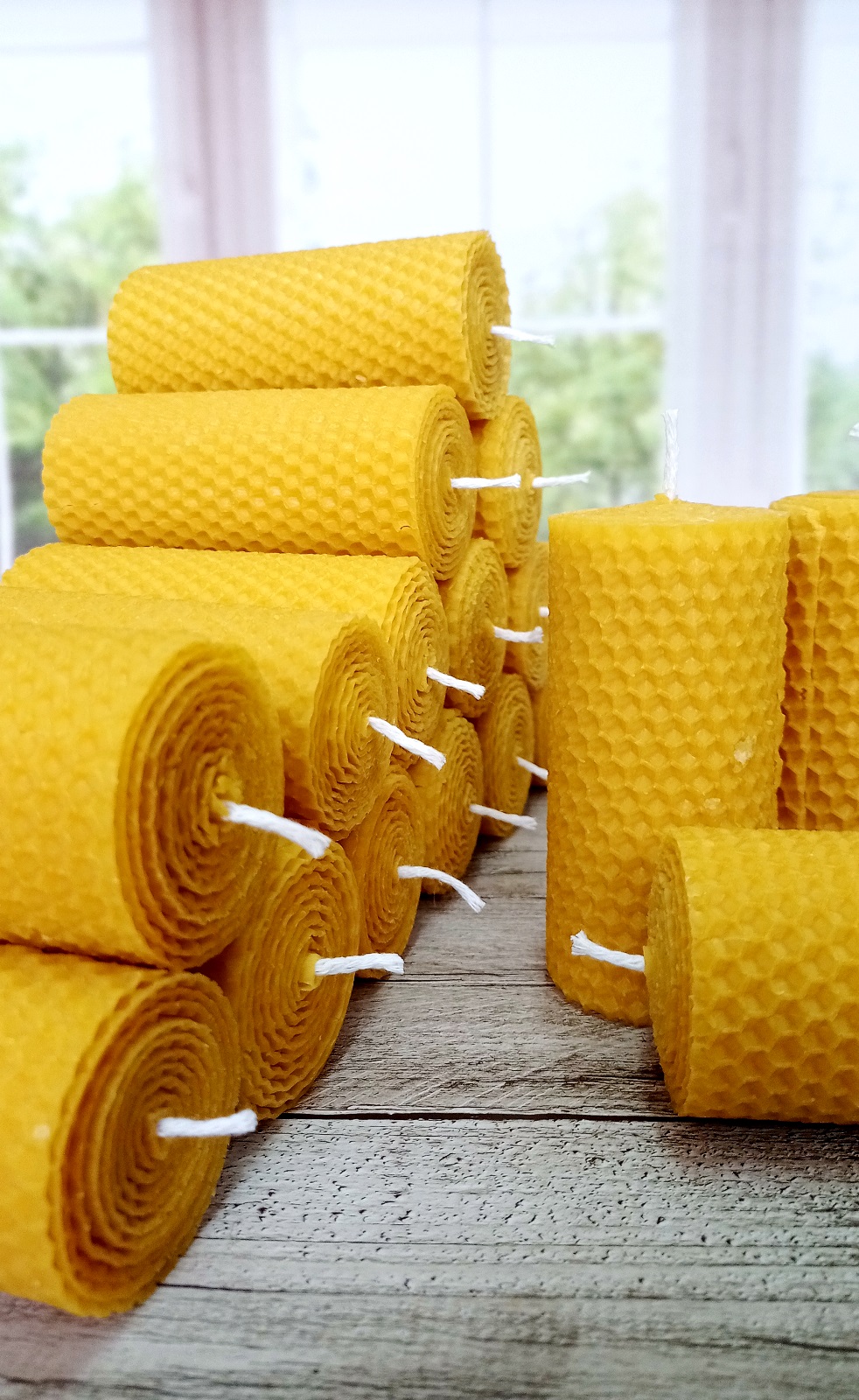 (10Adet) 10Cm x 4,5Cm Balmumu Mum Sarma Mum Hediye Kutularına ,Koymak İçin Hazır Bal Mumu Mum