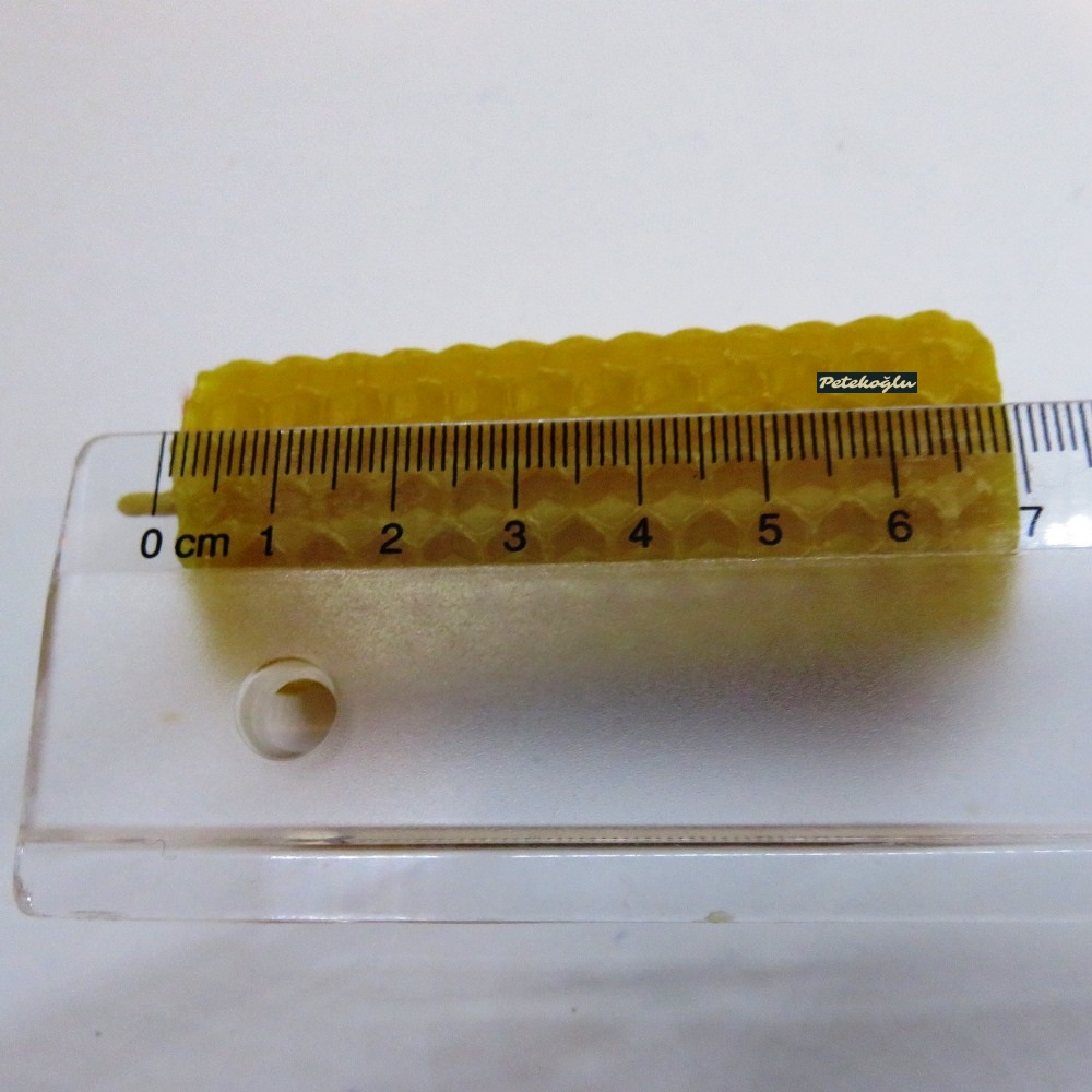 (3Adet)   7CmX3Cm Özel Günler İçin Balmumu Mum Kırmızı Kurdele