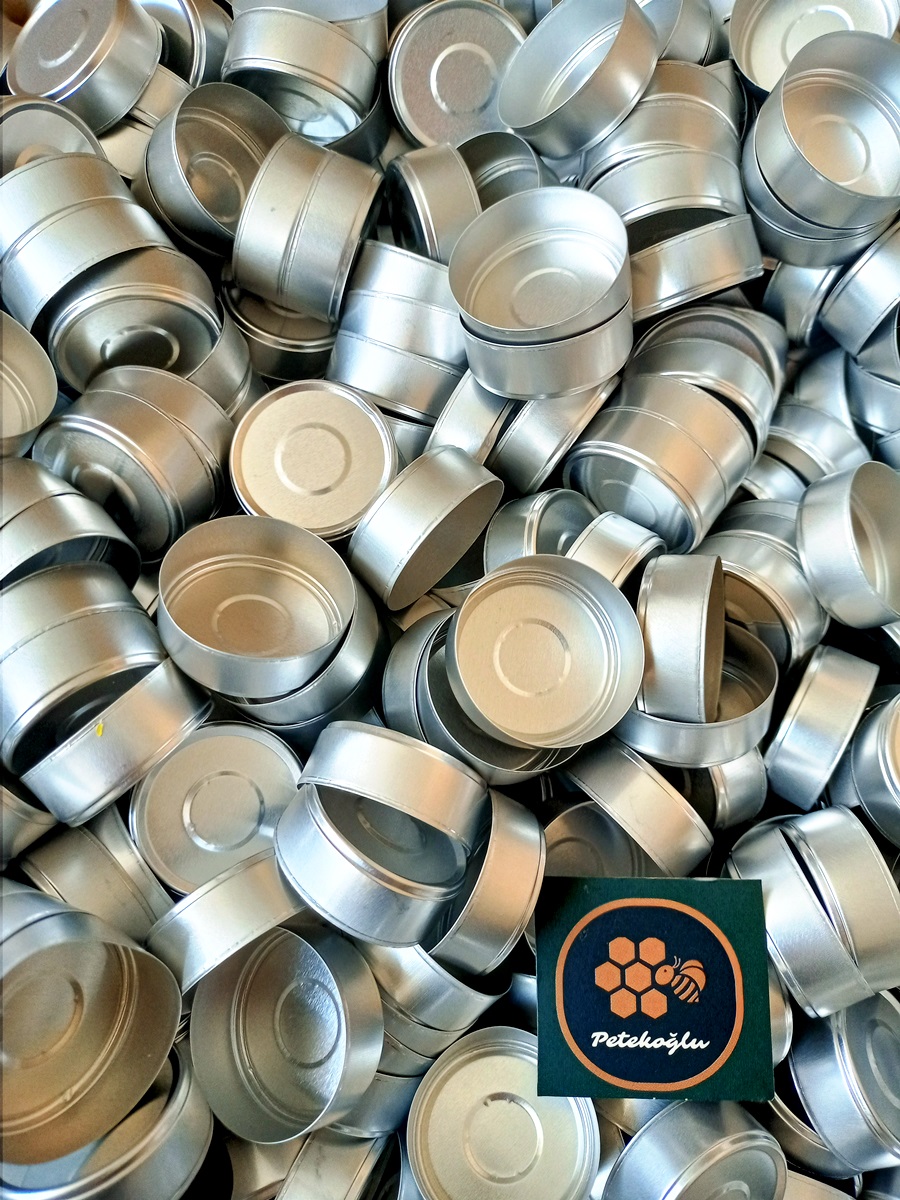 (50 Adet) Boş Alüminyum Tealight Mum Kabı Standart Boy