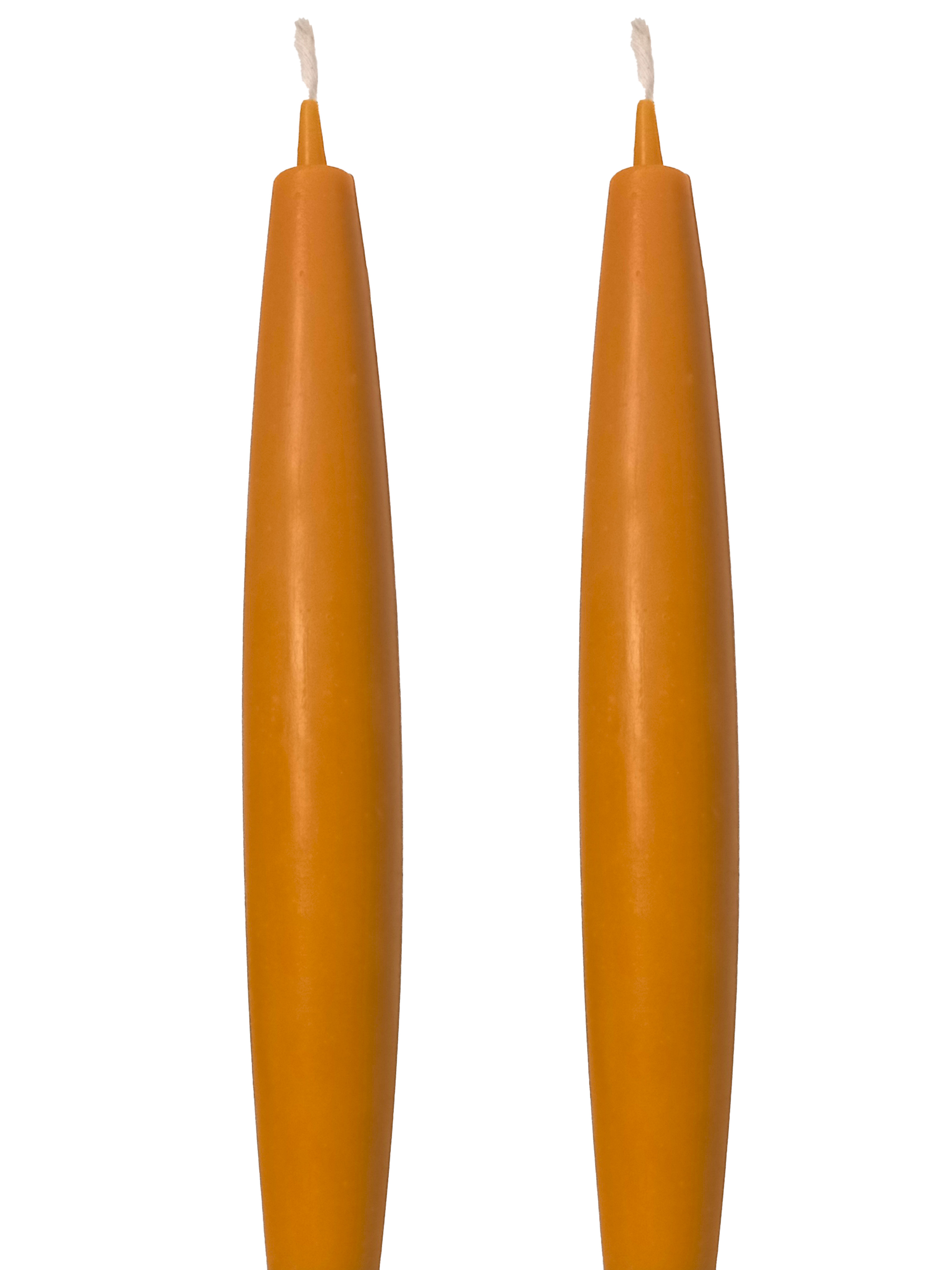 Balmumu Mum (2 Adet )  Şamdan Mumu Mermi Formunda Masa Mumu 22 Cm Bees wax 