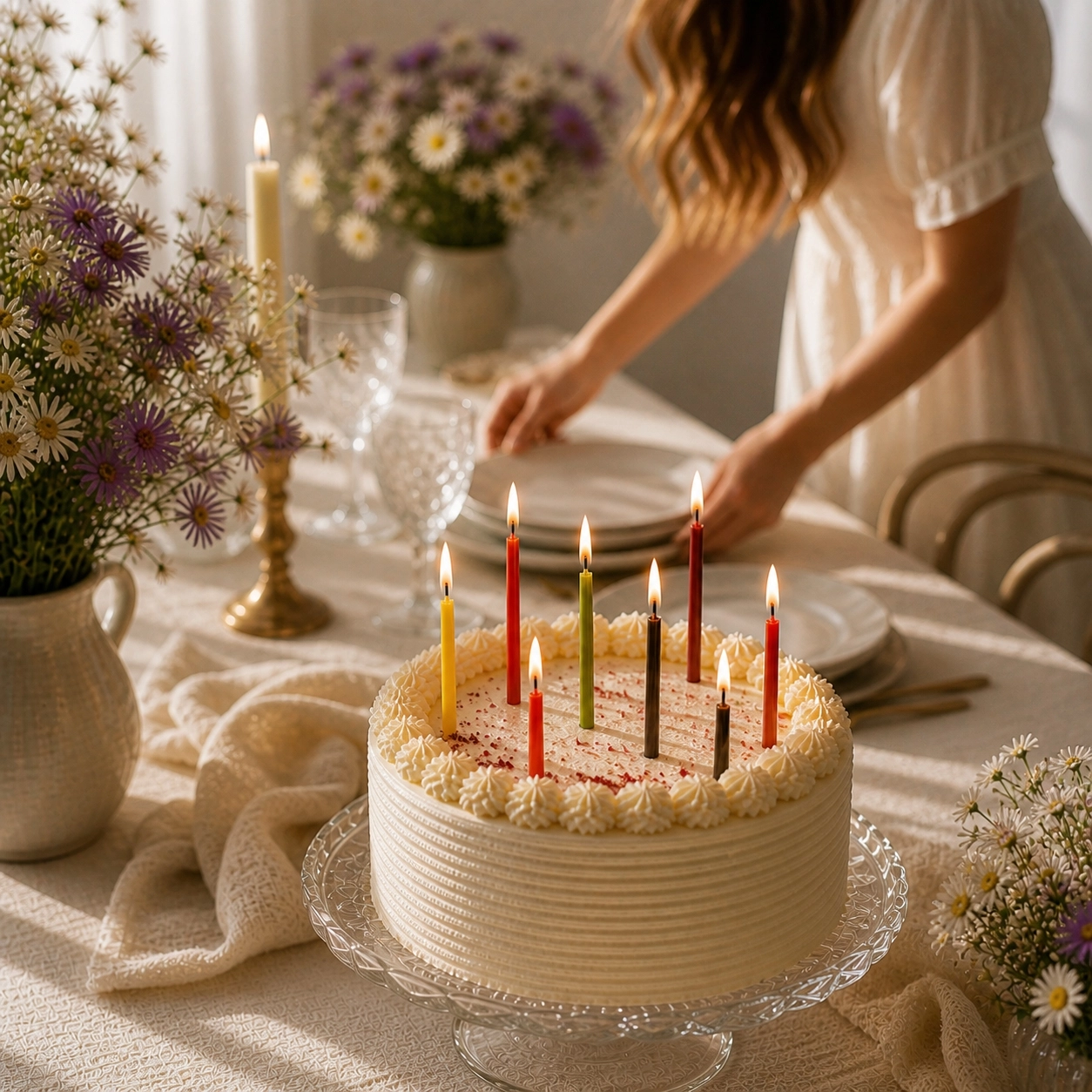 (40 Adet 5 Renk) Balmumu Mum (Beeswax Candle) Petekoğlu Dilek Mumu – 20 cm İnce Uzun Doğal Parti, Ritüel ve Doğum Günü Mumu