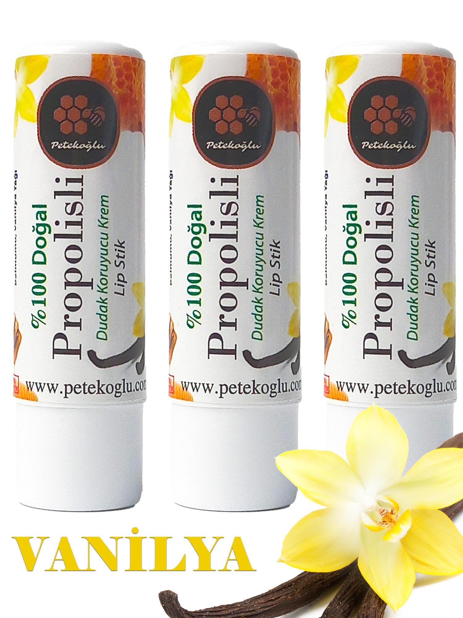 (3 Adet) Propolis, Bal, Shea , Hindistan Cevizi ve Zeytinyağı El Yapımı Dudak Kremi Nemlendirici