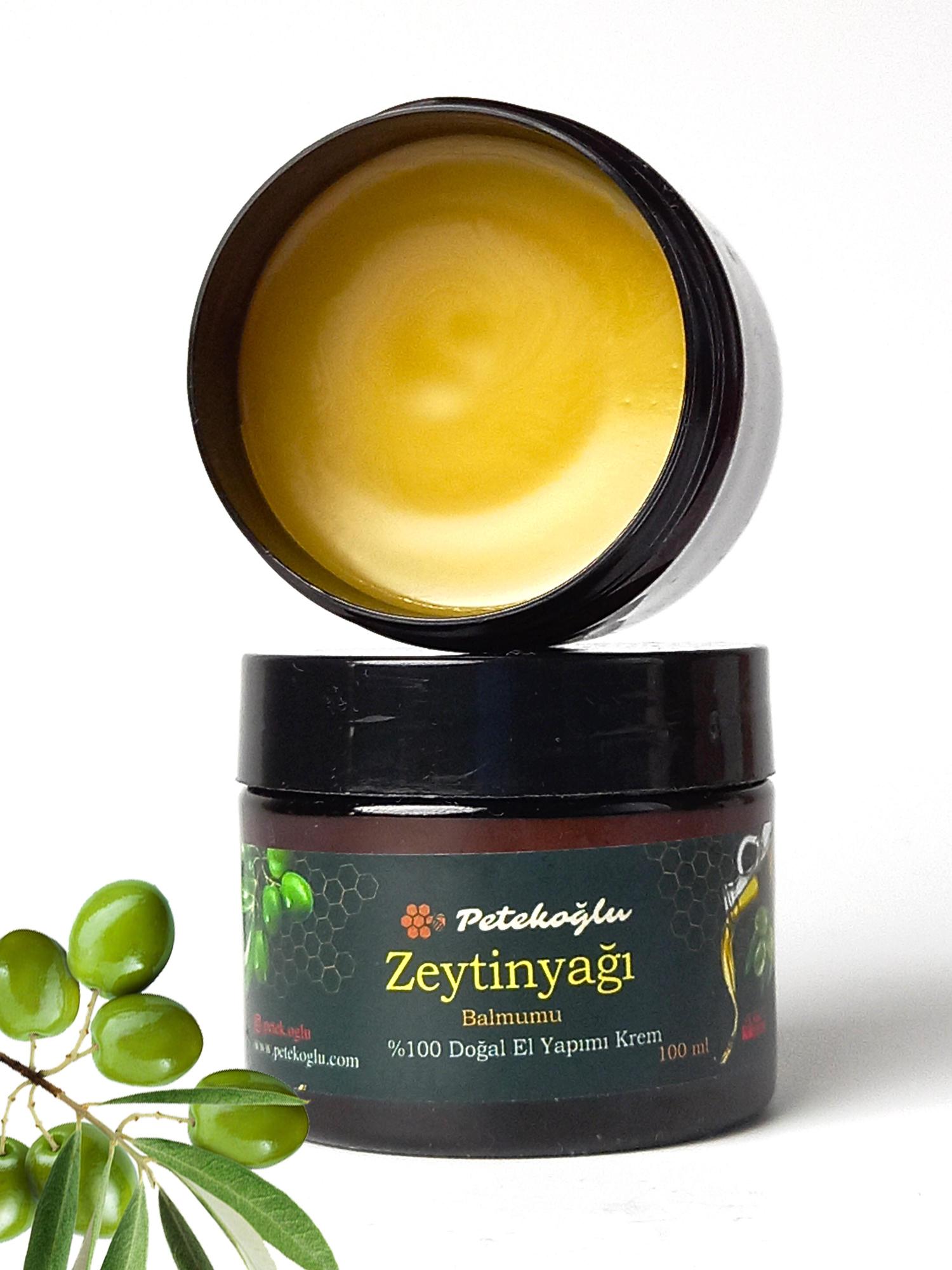 (100ML)  %100 Doğal El Yapımı Balmumu Zeytinyağlı Günlük Bakım Kremi