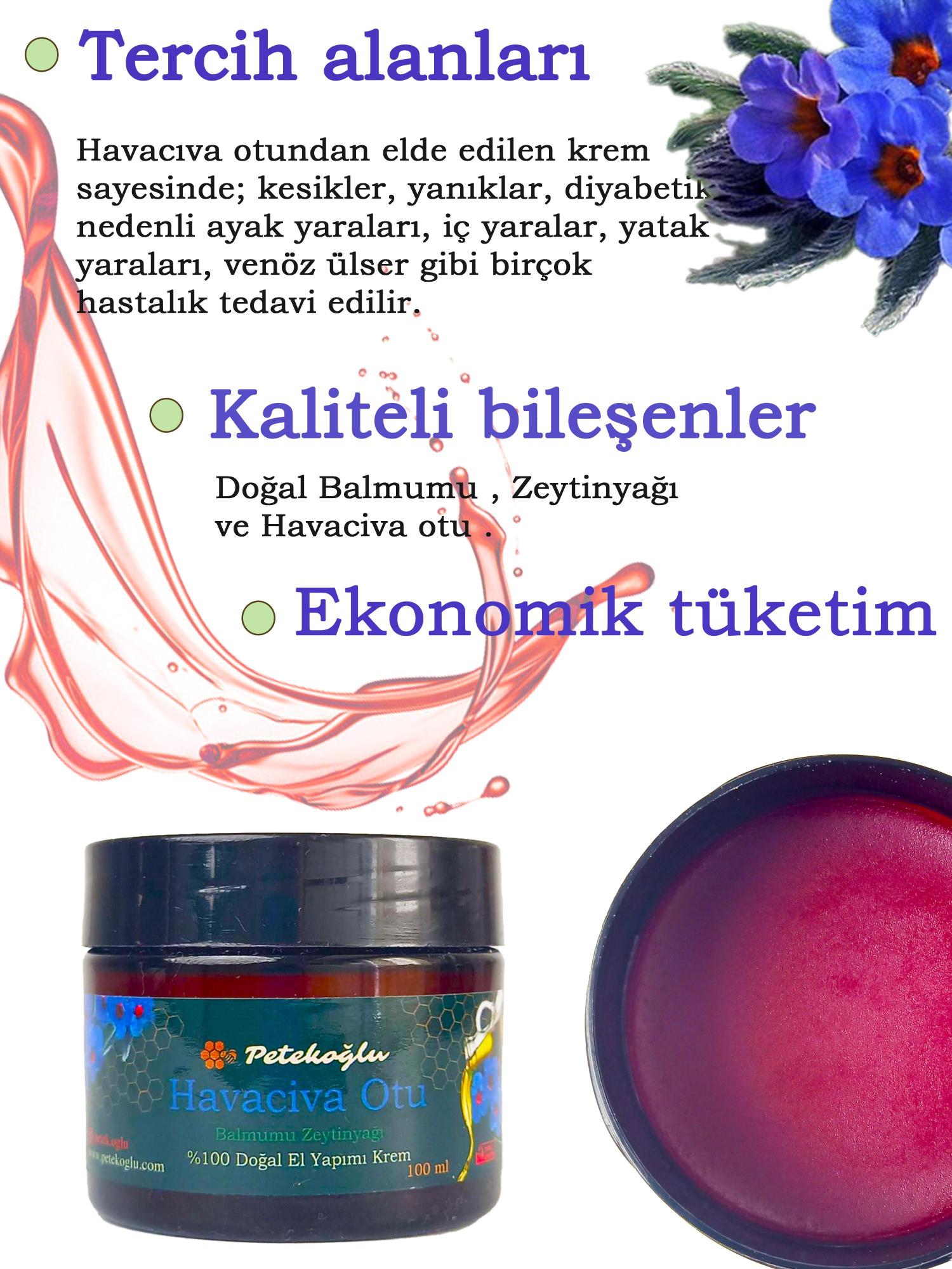 (100ML) Hava Civa Otu Balmumu Zeytinyağı Krem Havaciva Kökü Krem Yatak yaraları yanık merhemi