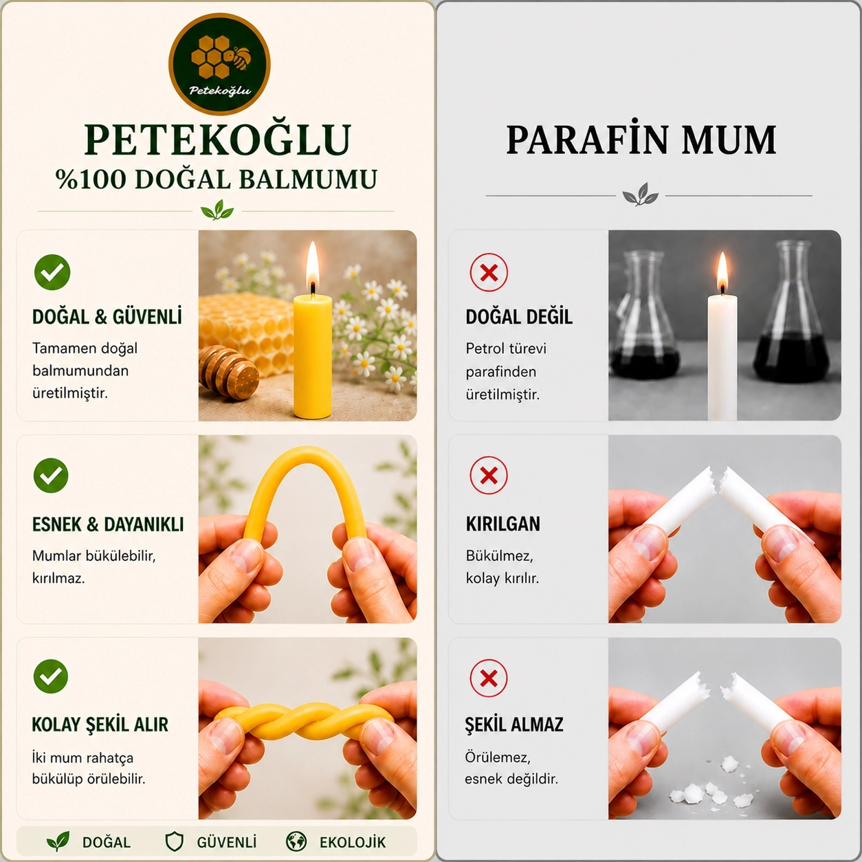 (40 Adet) Balmumu Mum (Beeswax Candle) Petekoğlu Sarı Dilek Mumu – 20 cm İnce Uzun Doğal – Parti, Nişan, Düğün, Ritüel, Doğum Günü