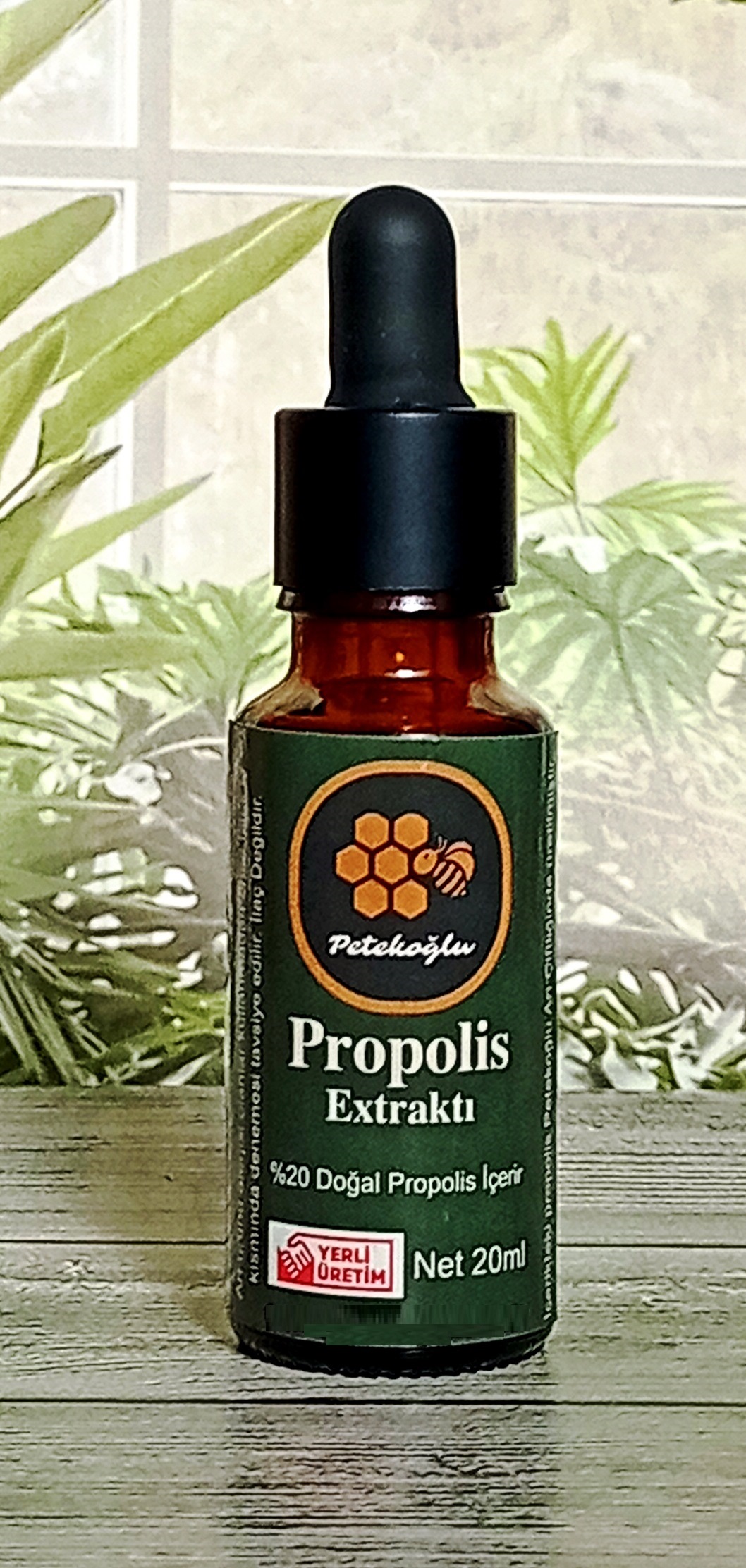 %20 El Yapımı Arıcı Propolisi Damla Ekstrakt (20Ml ) Suda Çözünür