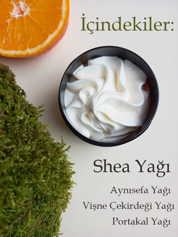 100ML Shea Yağı Butter Vişne Çekirdeği Portakal Aynısefa Yağı