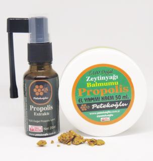 Petekoğlu Arıcılık (50ML) Propolis Krem Propolis Sprey (20ML) ile Birlikte