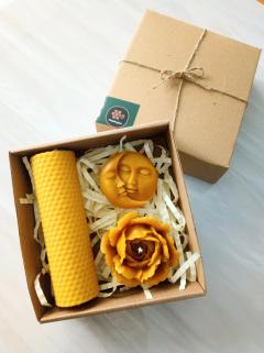 Petekoğlu Doğal Petek Balmumu Mum Sarma Ve Dökme Mumlar Güneş Ay Açmış Gül Bal Mumu Beeswax Candle