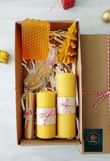 Doğal Petek Balmuumu Mum Tealight Ballı Sabun Bal Mumu Mum Palo Santo Tütsü Beeswax Candle Set