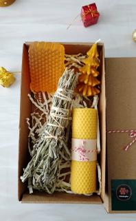 Doğal Petek Balmuumu Mum Ada Çayı Tütsü Ballı Sabun Bal Mumu Mum Beeswax Candle
