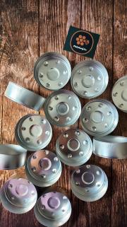 10 Adet) Boş Alüminyum Tealight Kabı Maxi Boy 5.7X 2.2 Cm
