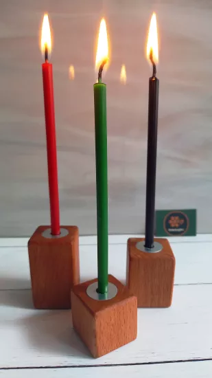 Petekoğlu 3 lü kare mumluk takım
