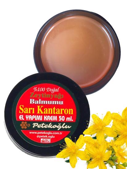 ( 50ML ) Sarı Kantaron Çiçeği Yağı Krem  Doğal El Yapımı Krem Yara İzi Merhemi Nemlendirici Bakım