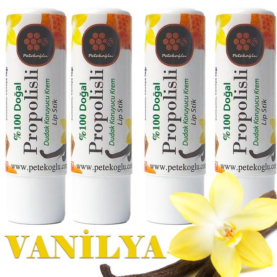 (4 Adet) Propolis, Bal, Shea , Hindistan Cevizi ve Zeytinyağı El Yapımı Dudak Kremi