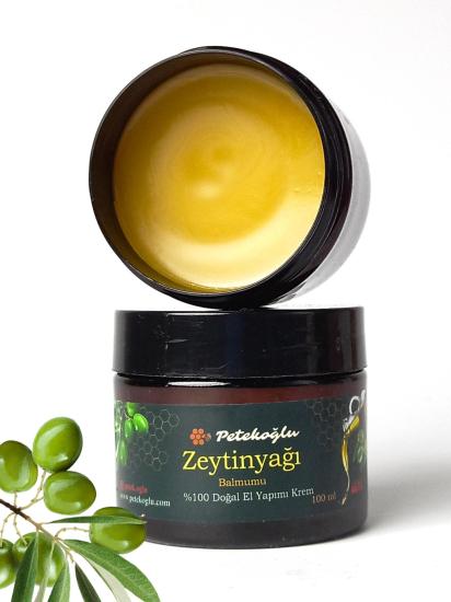 (100ML)  %100 Doğal El Yapımı Balmumu Zeytinyağlı Günlük Bakım Kremi