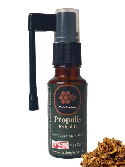 Petekoğlu  %20 Propolis Ekstraktı  Sprey 20ml (Arıcı Yapımıdır)