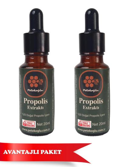 Petekoğlu Arıcılık (2 Adet) Propolis Damla %20 Propolis İçerir (20ML)