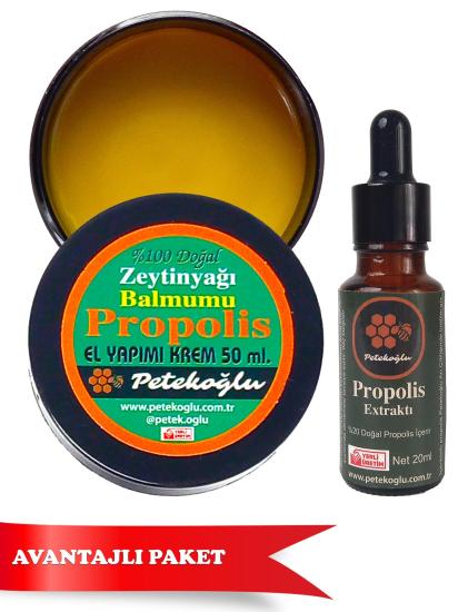 Petekoğlu Arıcılık (50ML) Propolis Krem Propolis Ekstrakt ile Birlikte (20ML)