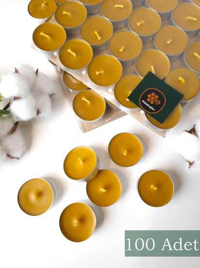 Balmumu mum 50 Adet Tealight