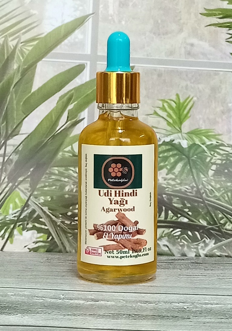 (50ML) El Yapımı Udi Hindi Yağı Öd Ağacı Kusti Bahri Bitkisel Yağı