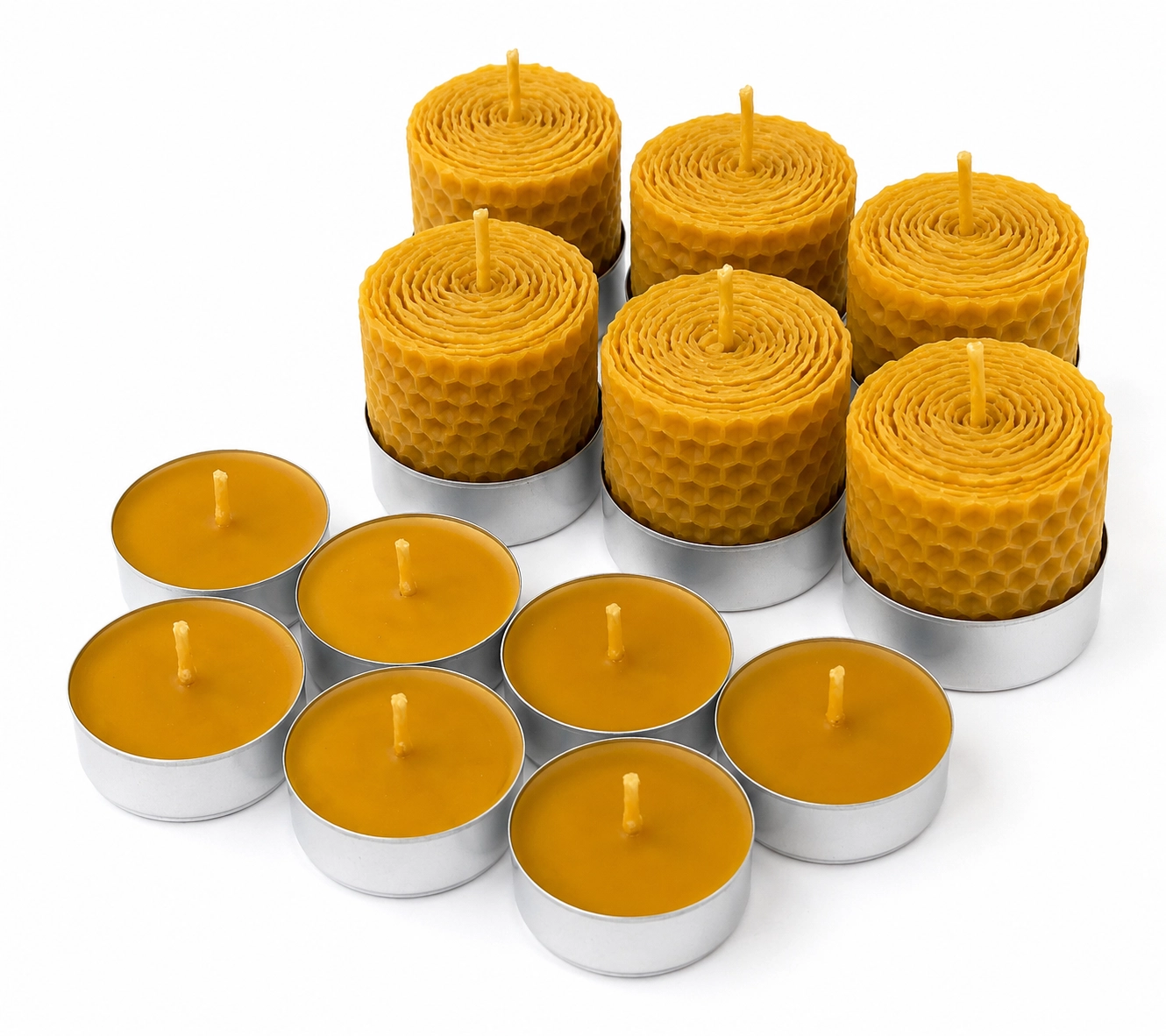 Petekoğlu Balmumu mum soya mumu tealight mum
